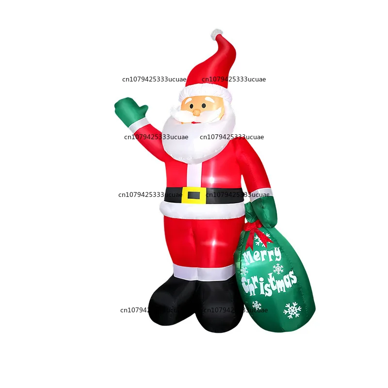 

Cross-Border Christmas Inflatable Glowing Santa Claus Handheld Gift Bag Inflatable Yard Garden Party Supplies Decoration