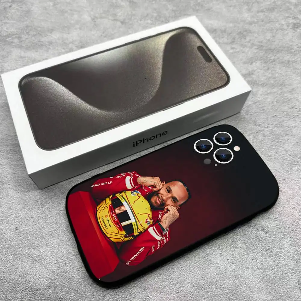 Чехол для телефона L-Lewis H-Hamilton-S 44 для iPhone 17,16,15,14,13,12, Pro, Max, Plus, E, SE4, Air, Mini Black Soft Box