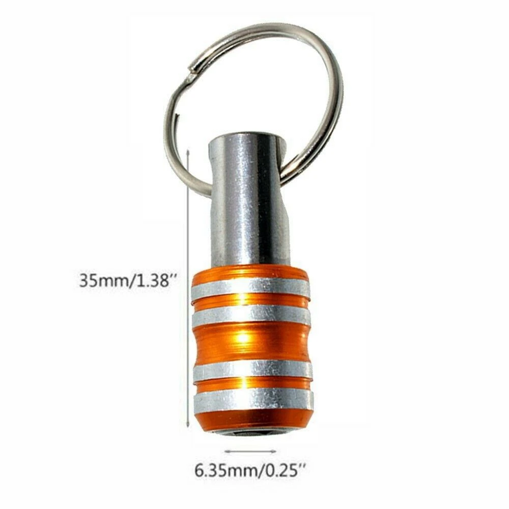 Mini Keychain Tools Colorful Magnetic Screwdriver Extension Rod Holder Bit for Home Woodworking Tools