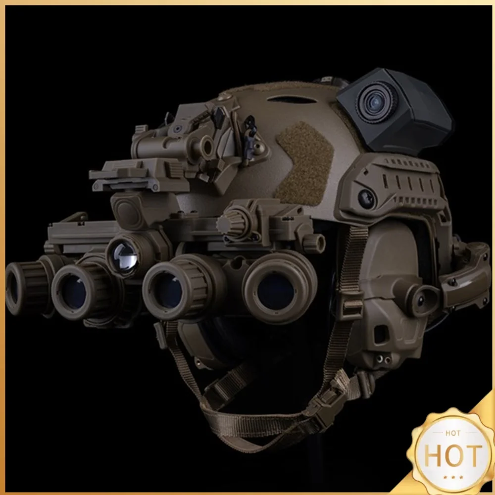 GPNVG 18 Night Goggle No Function Four-Eye Night Device Model Airsoft Hunting Binoculars for Cosplay Games