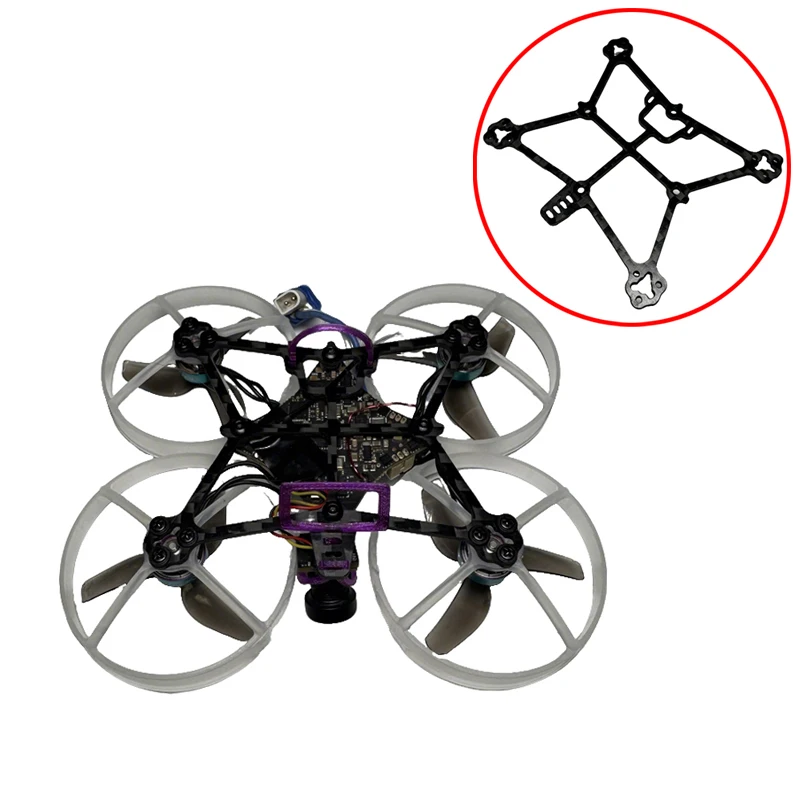 1PCS For BetaFPV Air75 FPV Drone Body Frame Rack Thickness 1.5mm Carbon Fiber Chassis Compatible with 1S 75mm Analog Tiny Whoop