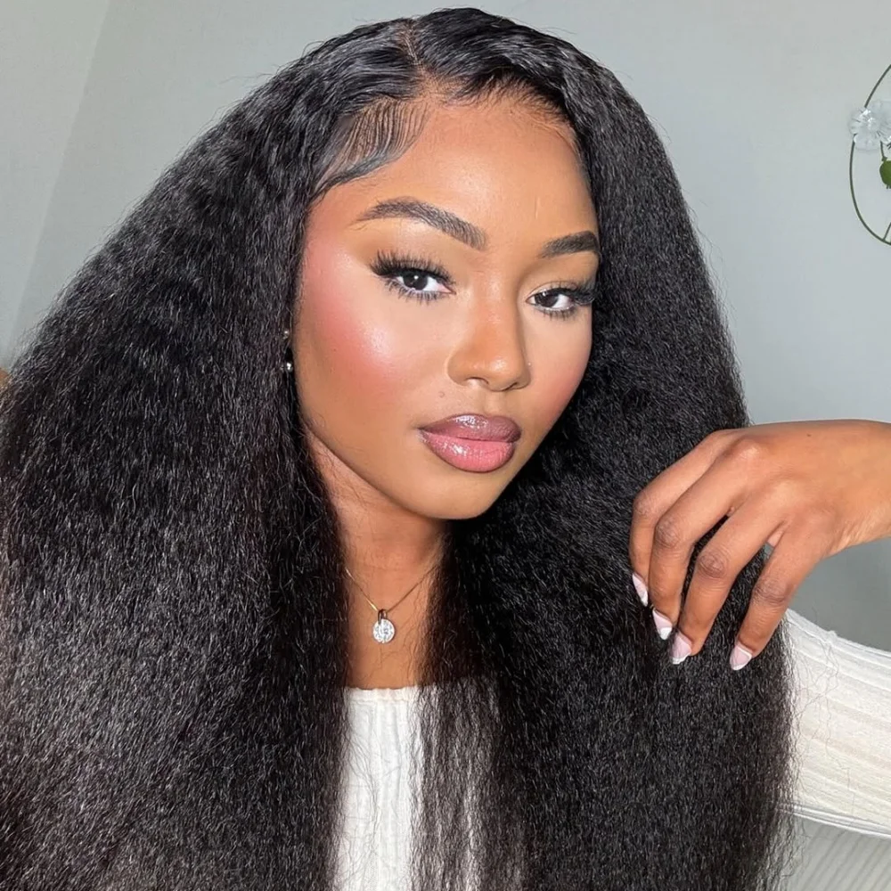 

Kinky Straight 15A Super Double Drawn 13x6 Real HD Lace Front Wig Curly Human Hair Wigs High Density Glueless Wigs For Women