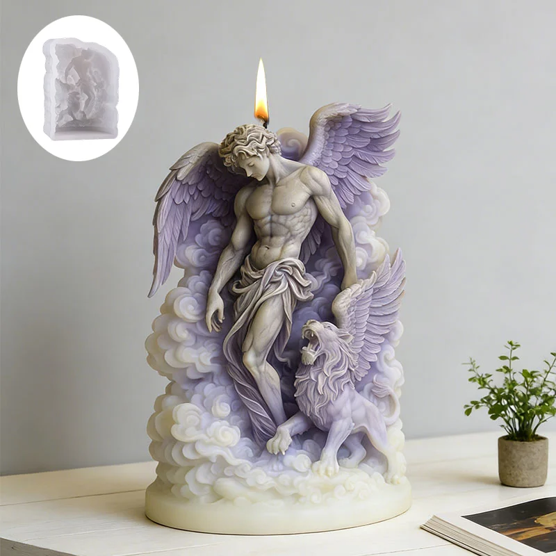 Angel and Griffin Candle Mold, easy to unmold, perfectly replicating exquisite artistic fragrances, ideal for home décor or them