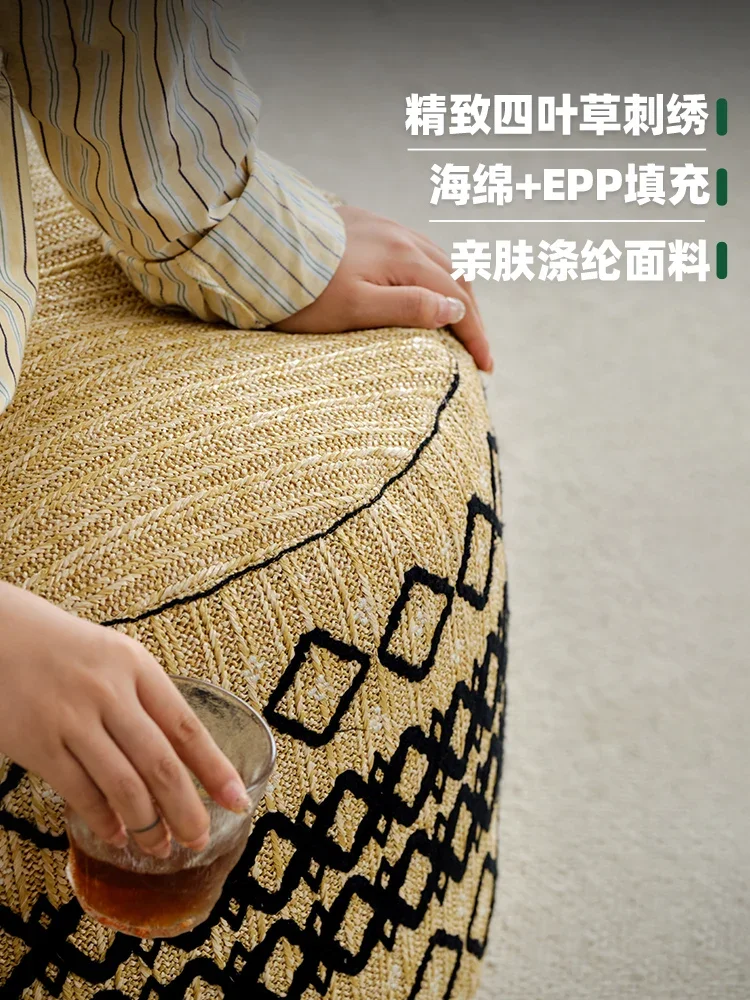 Nordic Marocco tessuto divano cuscino del sedile pedale soggiorno casa futon tappeto piedino rimovibile