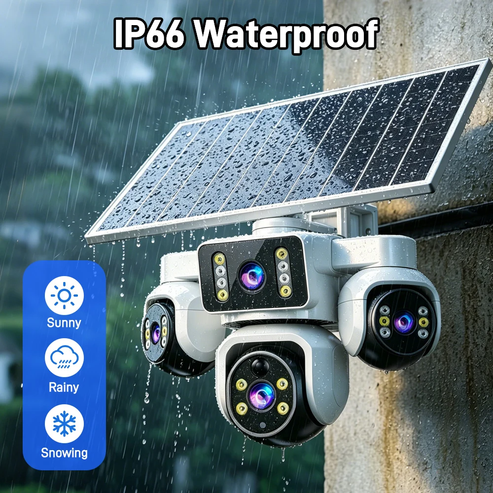 Yoosee 15MP AOV Solar 4G Camera Wire-free Built-in Battery Outdoor Wireless Security CCTV Surveillance Cam