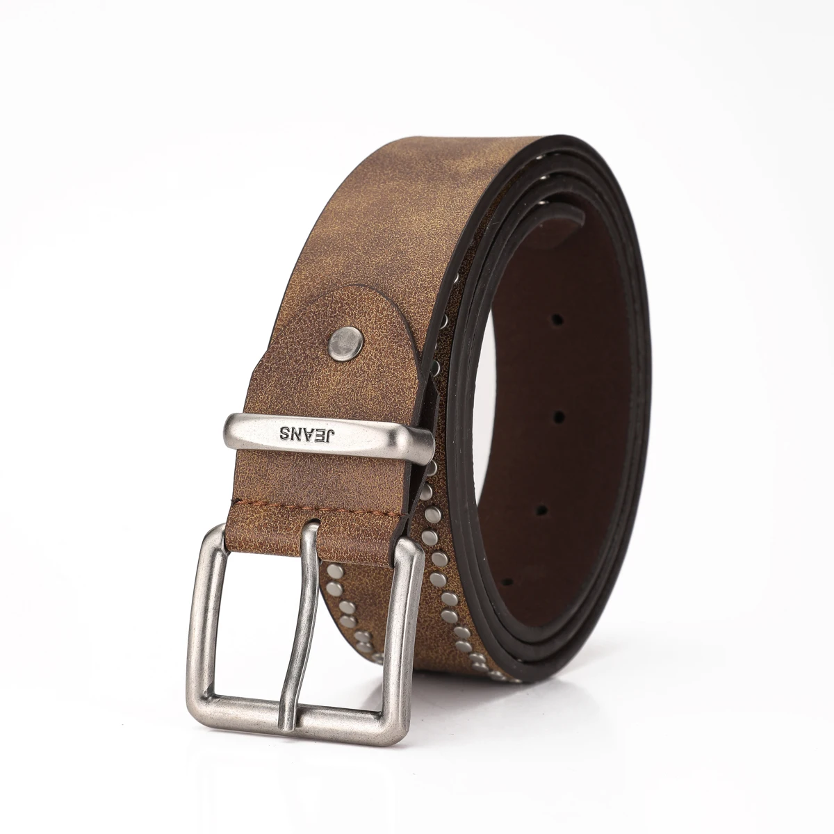 Ein Western-Style PU-Ledergürtel für Damen und Herren, ein Klassischer und Lässiger Retro-Gürtel – Detail 1