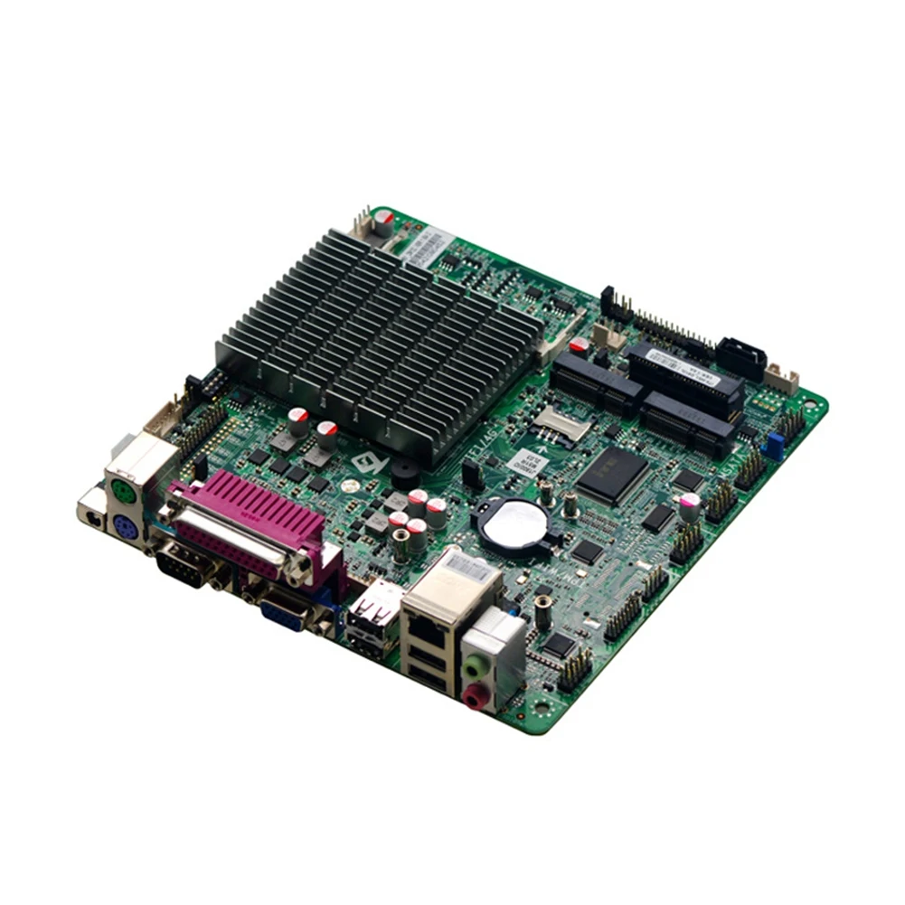 A72Z M51 Mini ITX J1900 Motherboard With Industrial Control And Dual Serial Ports LPT/LVDS/EDP Configuration