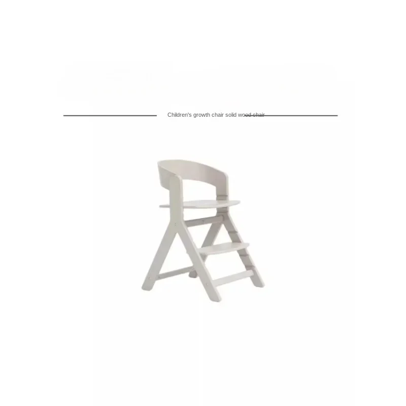 Baby dining chair new designer infant and child eating light luxury high-end solid wood chair