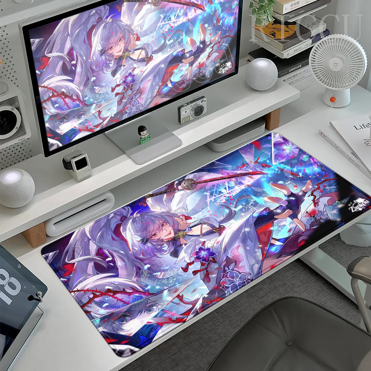 NTE Zankou Gaming Neverness To Everness Anime Girl Mouse Pad Non-Slip Base Rubber Office Accessories Overlock Extended Desk Mats