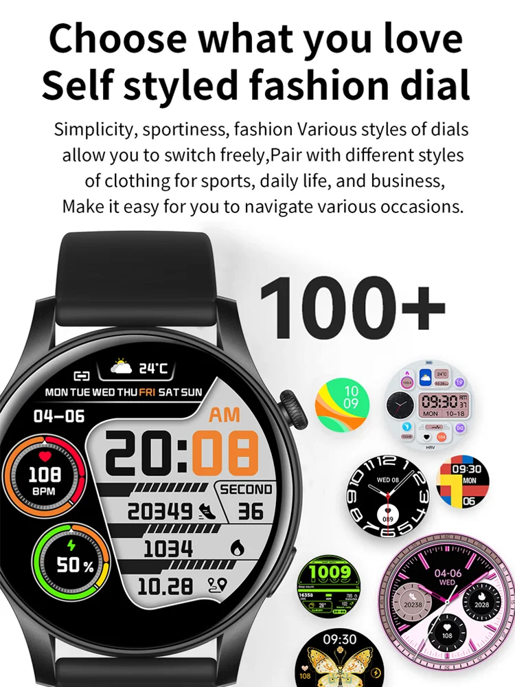 Смарт-часы для владельца времени, модный новый спортивный браслет, Bluetooth-вызов, мониторинг здоровья, умные часы, водонепроницаемые для мужчин и женщин