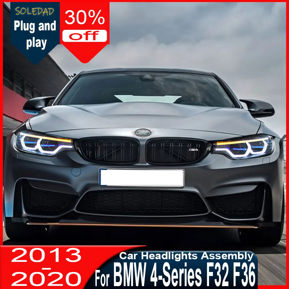 

Car LED Headlight Assemblies For BMW 4 Series F32 F36 2013-2020 Auto headlamp Fog DRL Brake Turn Signal Lamp Plug and Play