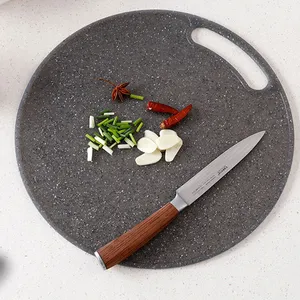 1pc 35X0.8Cm Imitation Marble Cutting Board Non-Slip Fruit Vegetable Chopping Block Easy Clean Plastic Board Kitchen Bar Tool