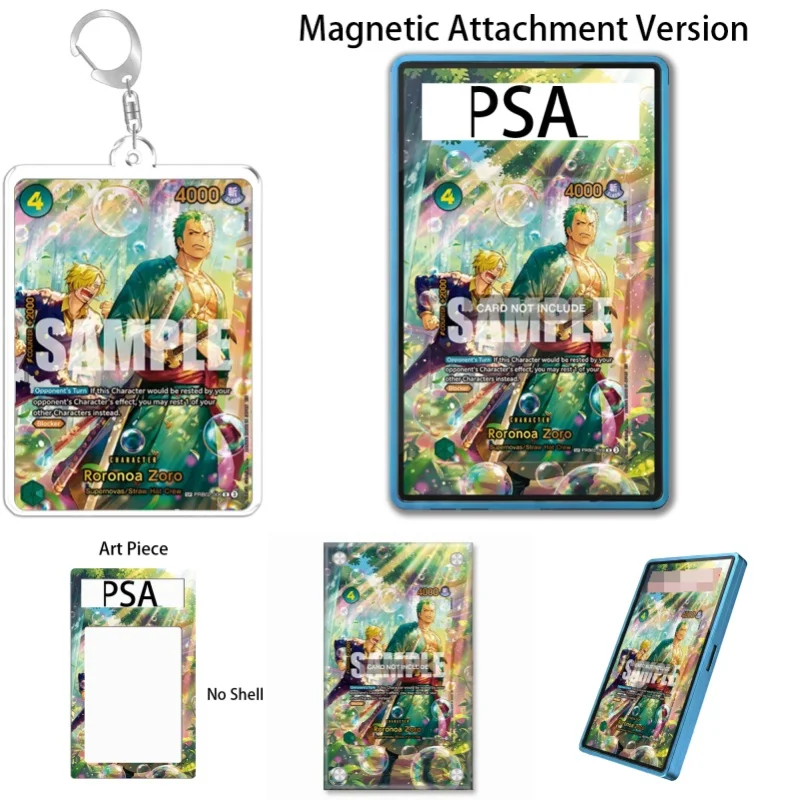 Expositor de arte para One Piece: El mejor regalo para fans del anime de Roronoa Zoro, con estuche protector de acrílico reciclable y llavero.