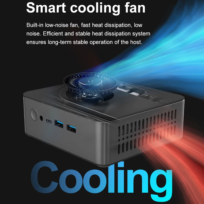 MicroData Mini PC N5A 8-Core 12-thread Intel i5 12450H Windows 11 Pro DDR5 4800 هرتز، 16 جيجا 518 جيجابايت/1 تيرابايت، 1*M.2 (NVME SSD، 2280) WIFI5+BT4.2 #5