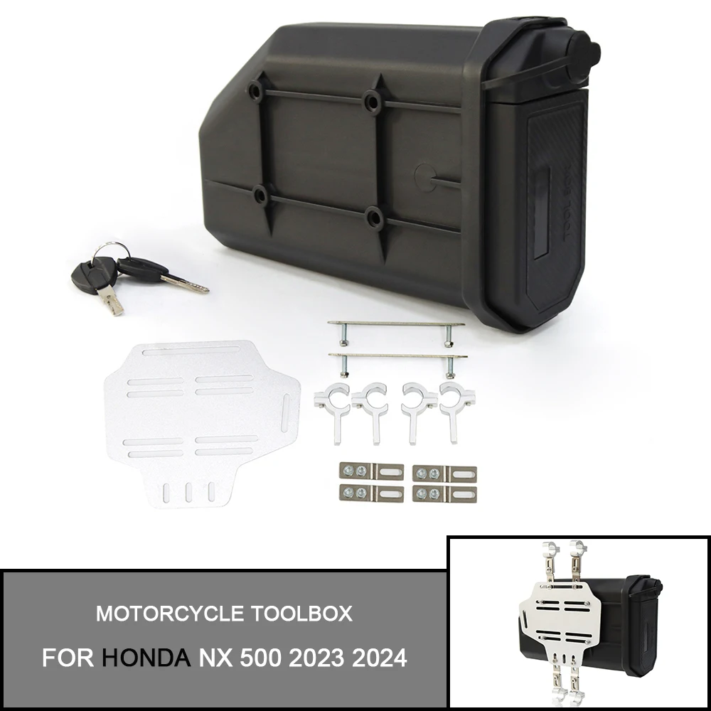 NEW Motorcycle Waterproof Toolbox Side Tool Box For HONDA NX 500 2023 2024 NX500 First-aid/ Breakdown kit Toolbox