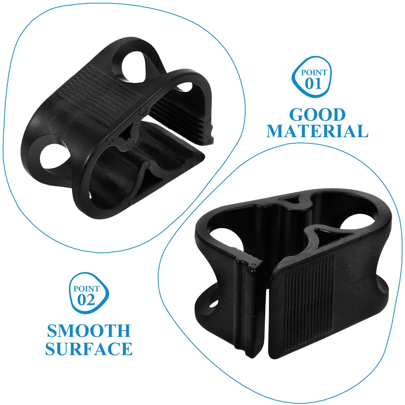 5Pcs Plastic Tubing Clamp Adjustable Hose Clips Water Flow Control Shut Off Clip for Wine Beer Infusion Aquarium Tubes