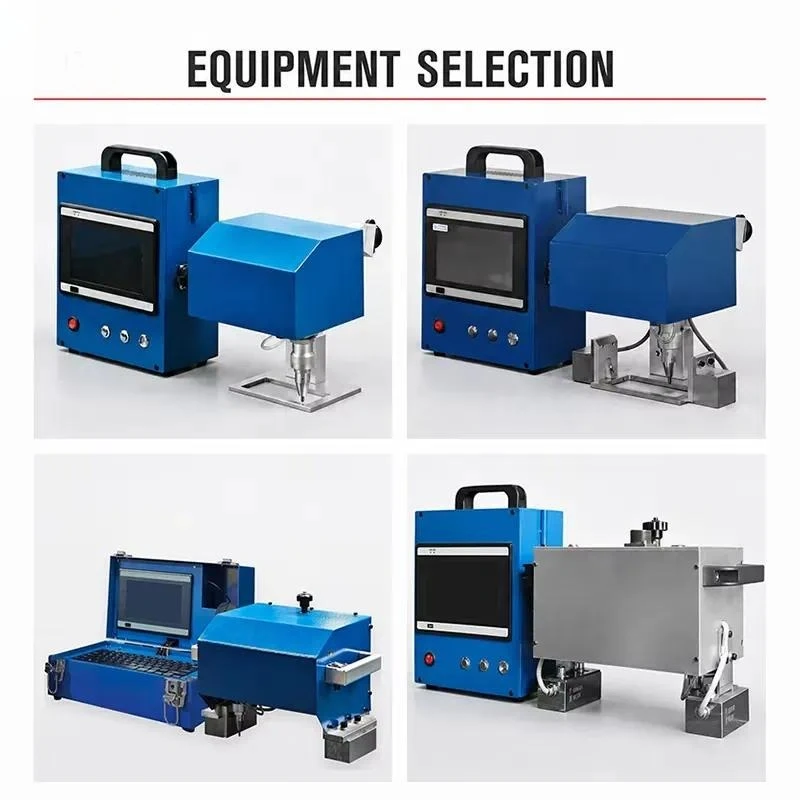 Handheld Pneumatic Marking Machine for Steel Nameplate Serial Number Engraving 0.3mm Deep Metalworking Tool