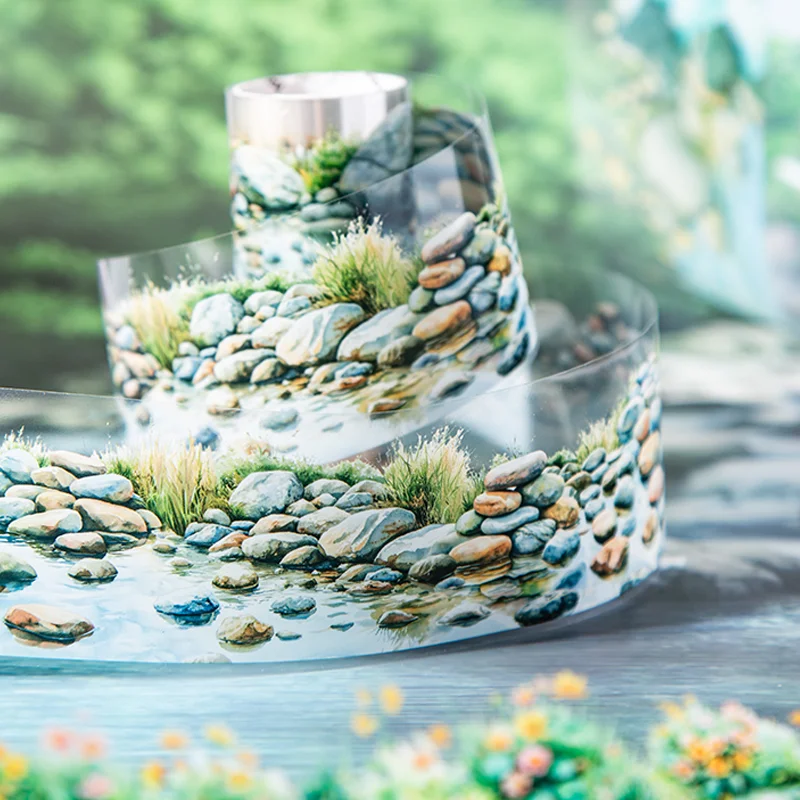 200 cm/rotolo Shell Glow PET Nastro adesivo Manuale fai da te per decorare album, cornici fotografiche, biglietti d'auguri e custodia per telefono