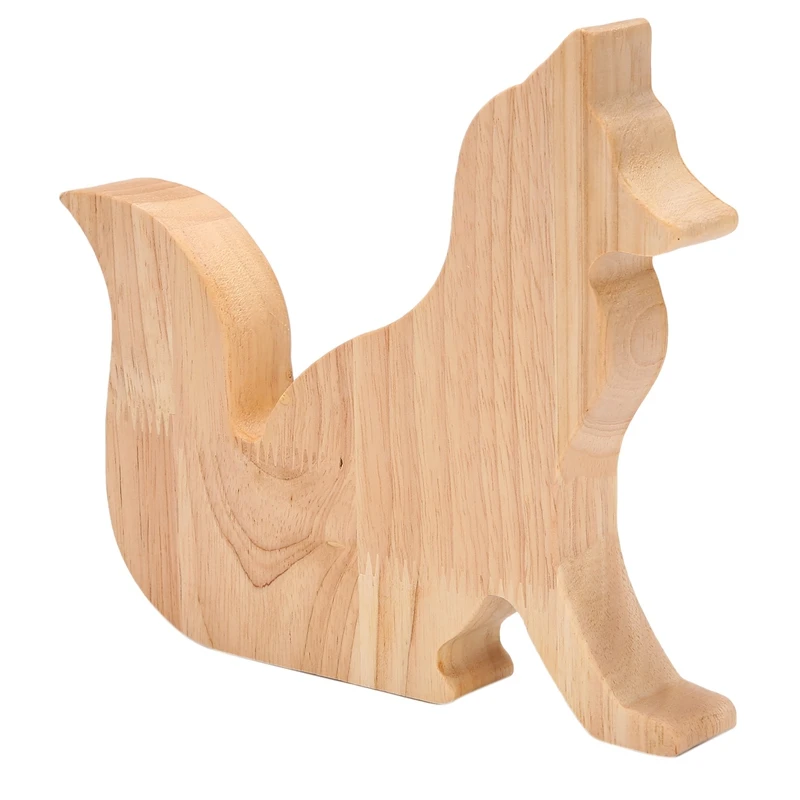 กระปุกออมสินสุนัขจิ้งจอกกระปุกออมสินการ์ตูนสุดสร้างสรรค์โปร่งใสสำหรับตกแต่งของขวัญงานฝีมือ23X20cm