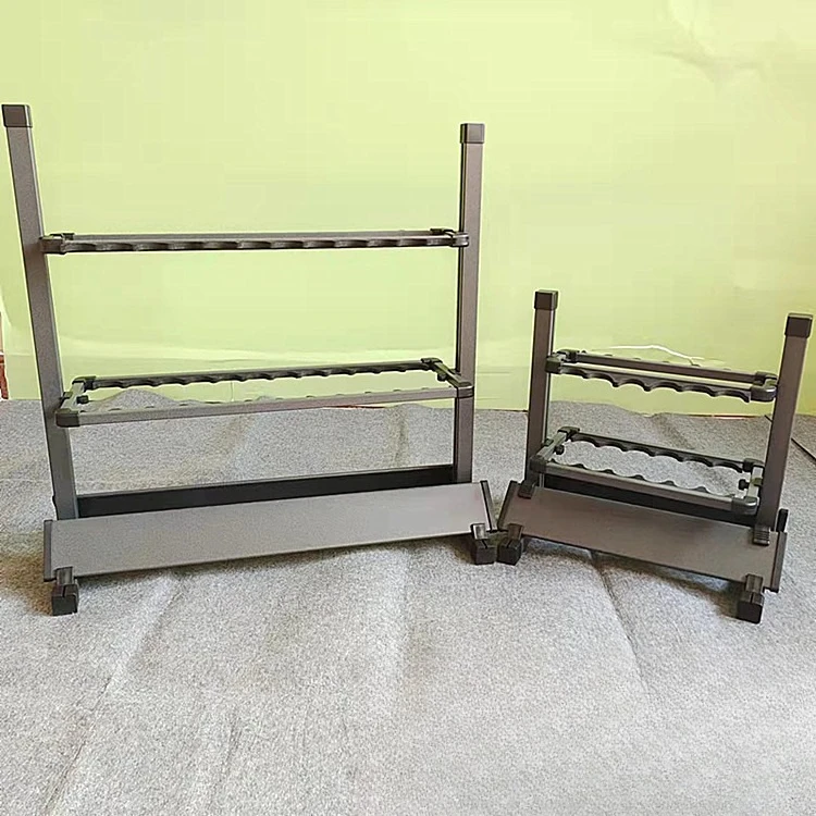 DSA aluminum alloy fishing rod frame copy net storage 12 grids 24 grids shelf fishing gear bracket display