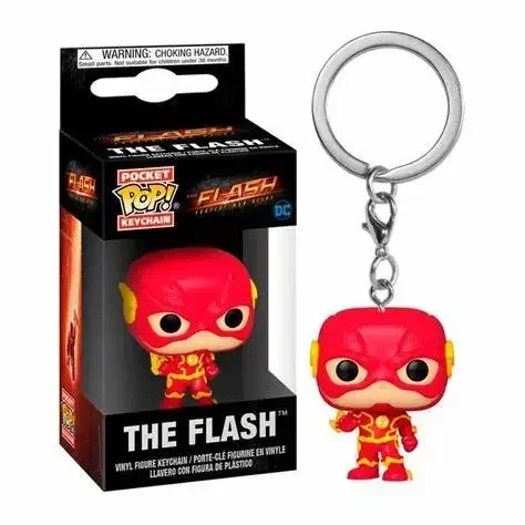 FUNKO Pop New Justice League Aquaman 2 Flash Wonder Women Batman Superman Super Girl Pocket Pop Keychain Figure Collection Toys