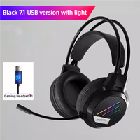 Goldpo H19 Gaming Headset 7.1 Virtual Surround Sound Headphone with Microphone Stereo headphones vibrate for PC computer Laptop