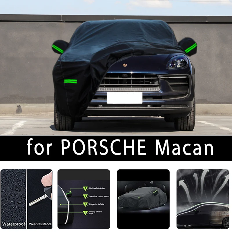 

Защитный чехол для автомобиля PORSCHE Macan, защита краски автомобиля, Солнцезащитная теплоизоляционная водонепроницаемая пленка для автомобильной одежды