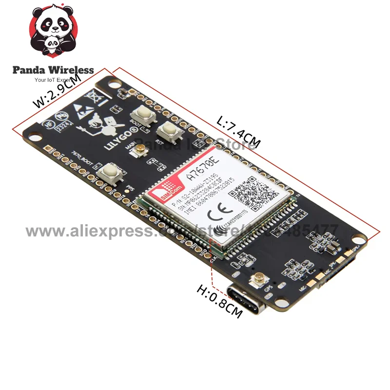 T-Call A7670 ESP32-ontwikkelbord met LTE GSM mobiel netwerk ESP32-WROVER-E WiFi Bluetooth draadloze langeafstandscommunicatie