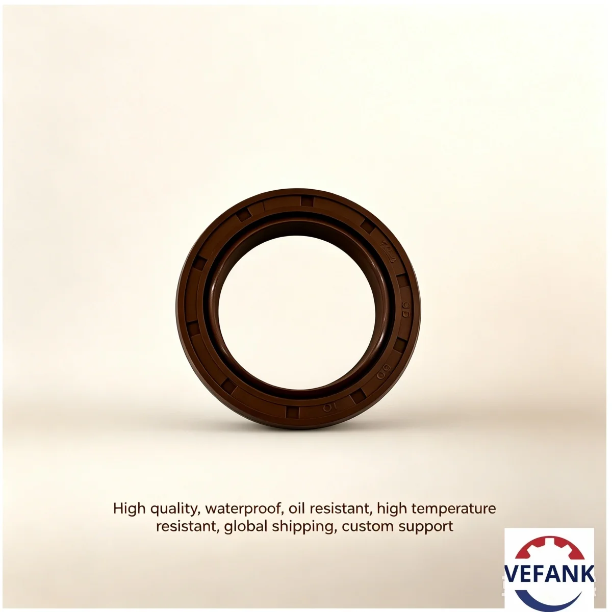TG4 35*50*10 mm Oil Seal NBR Nitrile Rubber Brown Lip Type Shaft Seal, for Rotating Equipment, Oil-Resistant & Wearproof