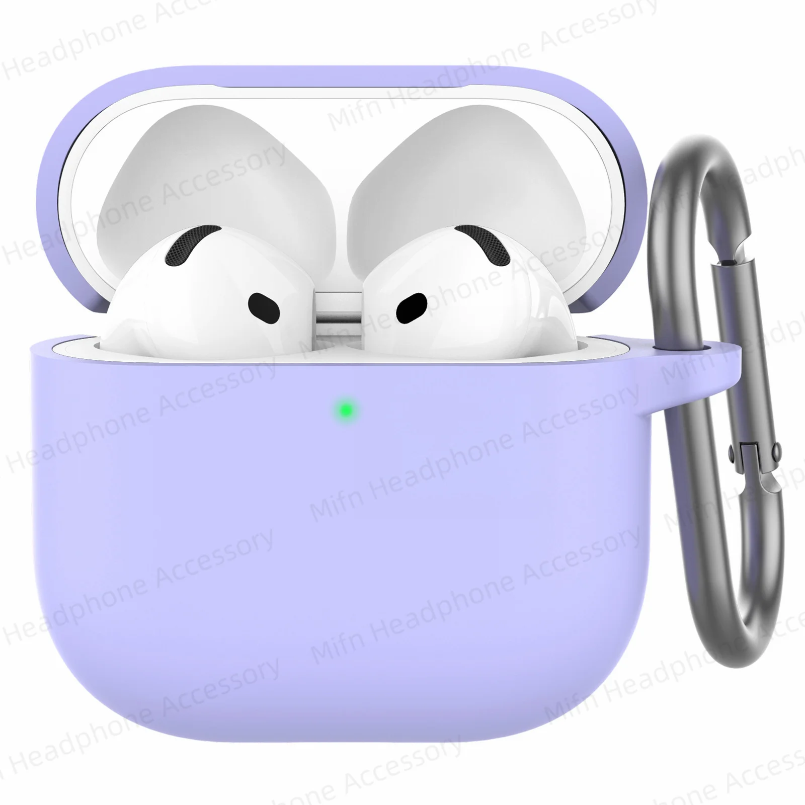 For AirPod 4 Case Apple Airpods Bluetooth Earphone Case With keychain Soft Silicone Shell For 2024 New AirPods 4 Cover Protect