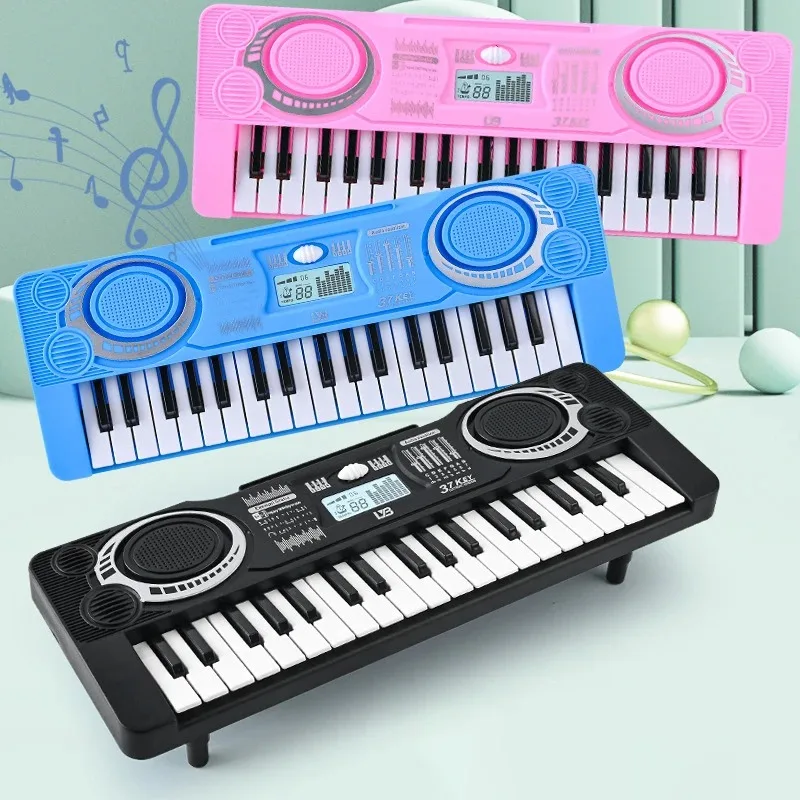 37-Key Multifunctional Playable Electronic Keyboard, Kids' Entry-Level Educational Early Learning, Simulation Musical Piano Toy