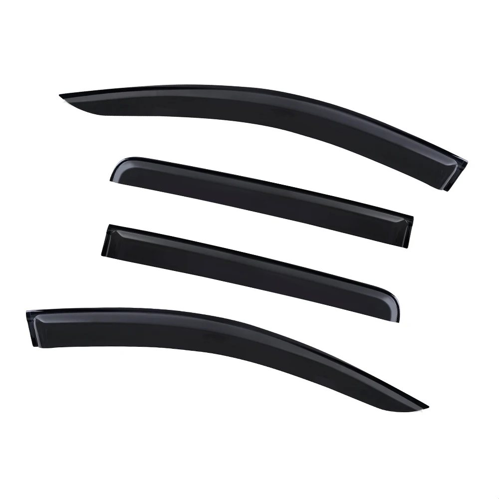 4PCS Sun Rain Guard Wind Deflector Window Visor For Fiat Fullback 2015-2022 Weathershields Double Cabin Accessories