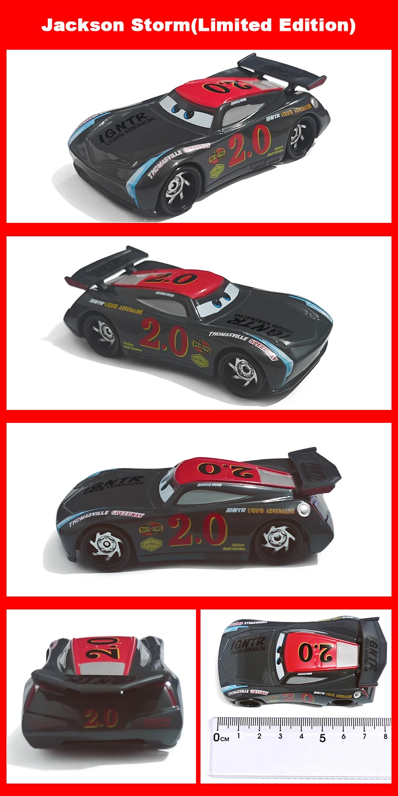 Cars Lightning McQueen 95 Helikopter 1/55 Modellauto aus Legierung Anime-Figur Cartoon-Rennspielzeug Sammlerstücke Kindergeschenke – Detail 32