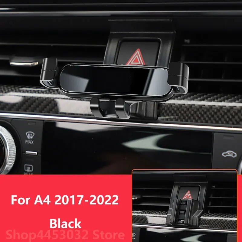 For Audi A4 B9 B8 B7 2009 2023 Car Mobile Phone Holder 360 Degree Rotation Special Bracket Air Vent Mounts Clamping Accessories