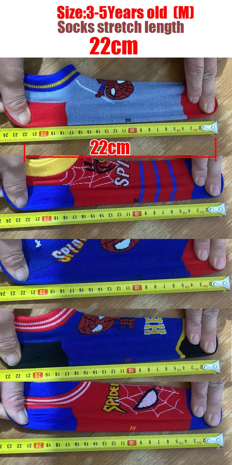 5 Paar im Angebot: Kinder-Socken, Anime-Motiv, für Jungen, kurze Socken, Kawaii-Design, Cartoon-Motiv, für Babys, Sommer- und Frühlingssocken, Bootsocken, Kindergeschenk, 1–12 Jahre. – Detail 3