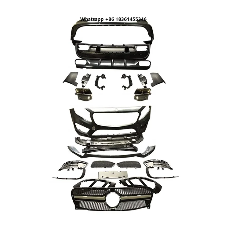 

For GLA Upgrade GLA45 Style Body Kits High Guality Car Bumpers Body Kit Front Rear Bumper