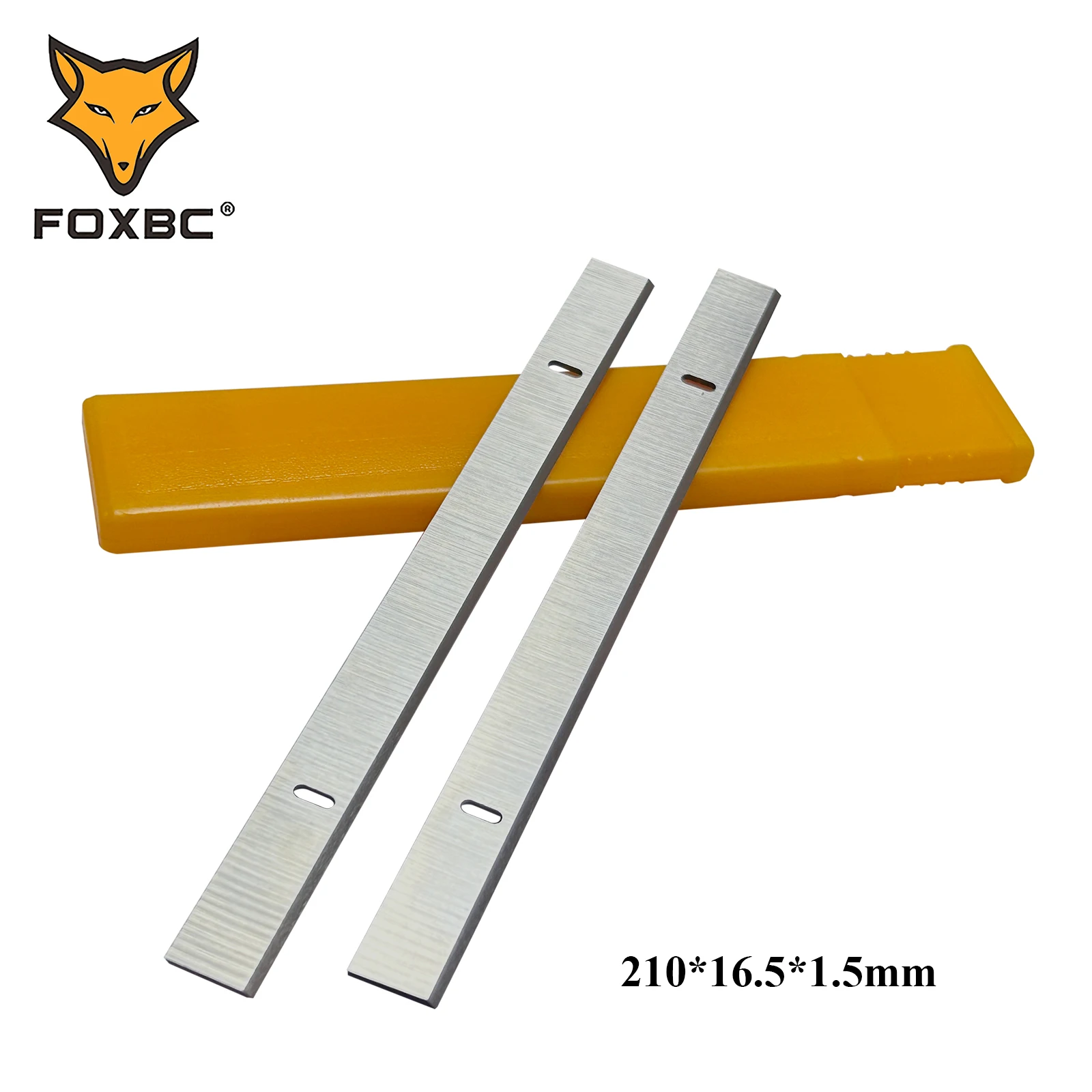 FOXBC 210mm x 16.5mm x 1.5mm HSS Planer Blades for Einhell TH-SP 204,TC-SP 204 Planer 210mm Planer Knife Woodworking Tool 2PCS