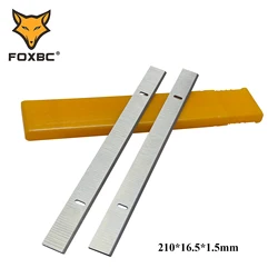 FOXBC 210mm x 16.5mm x 1.5mm HSS Planer Blades for Einhell TH-SP 204,TC-SP 204 Planer 210mm Planer Knife Woodworking Tool 2PCS