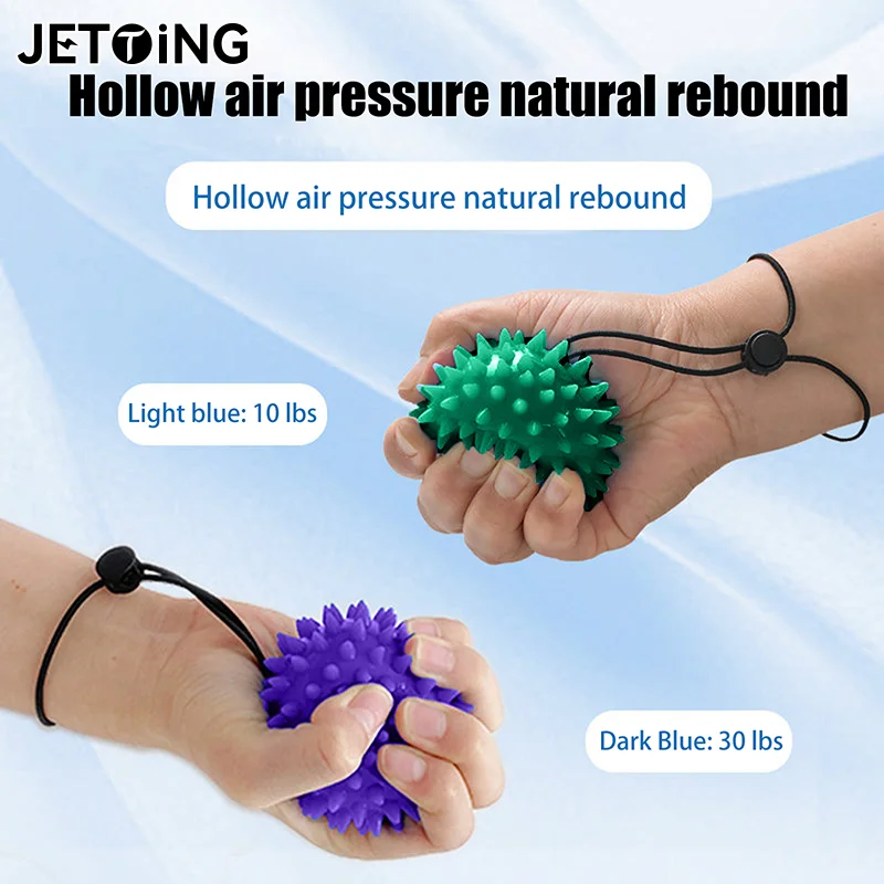 

1 шт., массажный мяч, тактильный сенсорный мяч, расслабляющий мяч для мышц рук и ног, силовая тренировка, реабилитация, мягкий шарик с шипами