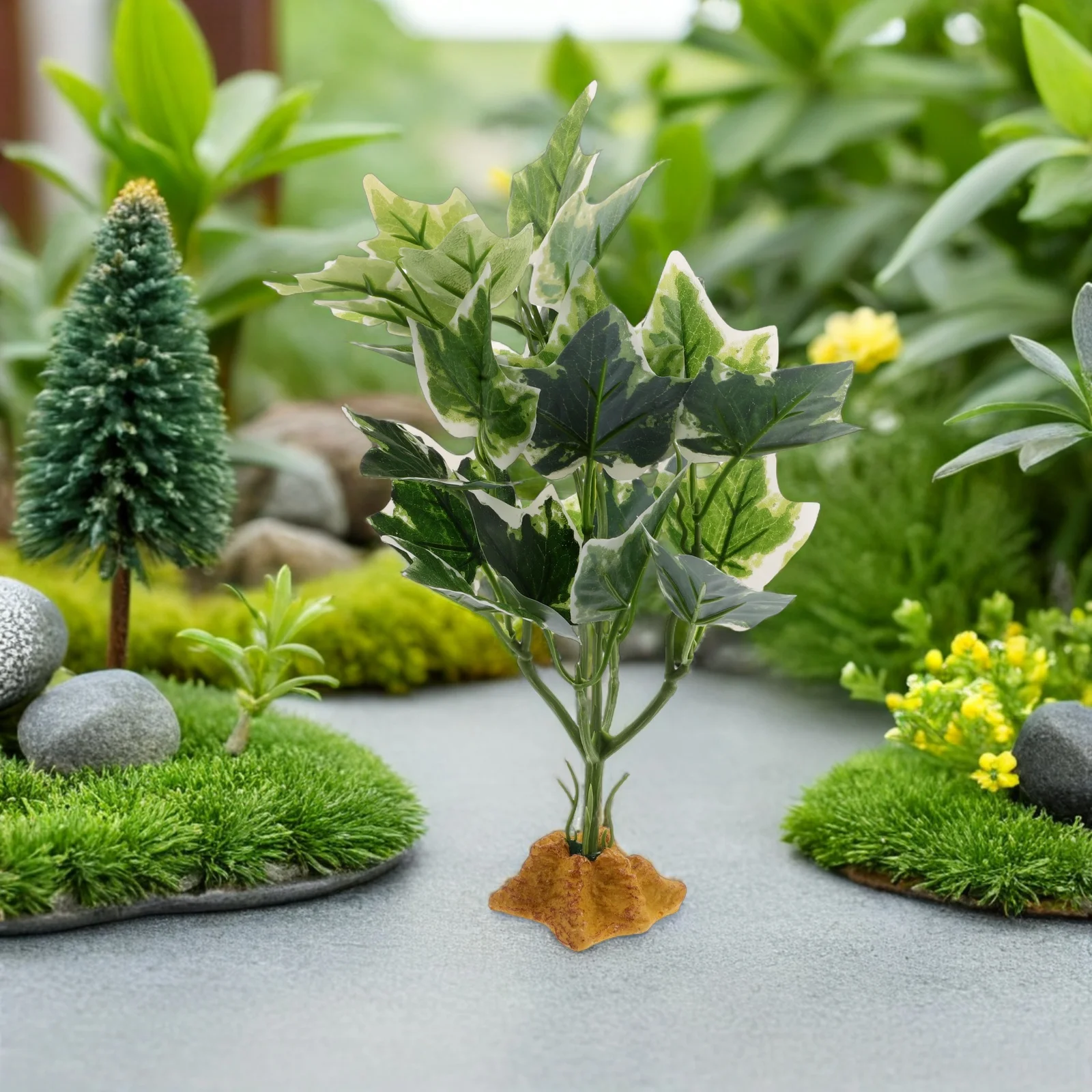 

Artificial Reptile Plants Simulation Plastic Greenery for Terrarium Snake Turtle Lizard Gecko Habitat Decor Aquarium Accessories