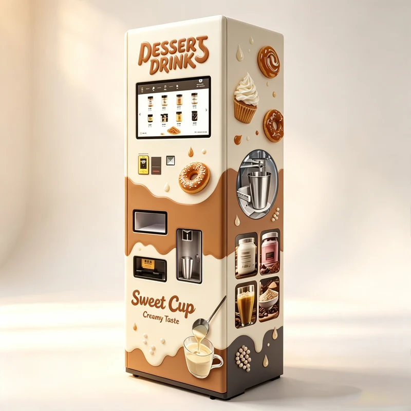 Sports Nutrition Energy Drink Vending Machine Touch Screen Self Service Beverage Dispenser Equipment Customized