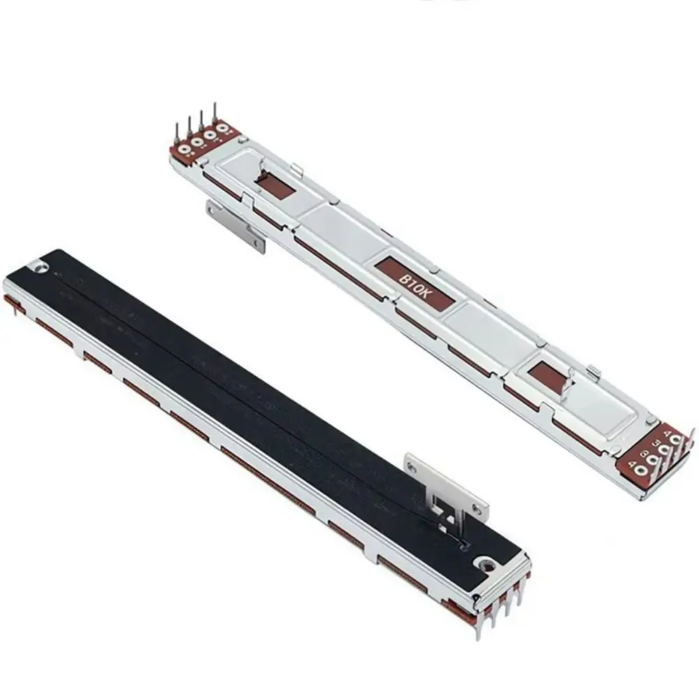 1Pcs B10K Mixer Fader 8-Pin T-Handle 128mm Sliding Fader Plastic Straight Sliding Linear Fader Slider for Behringer X32 Mixer