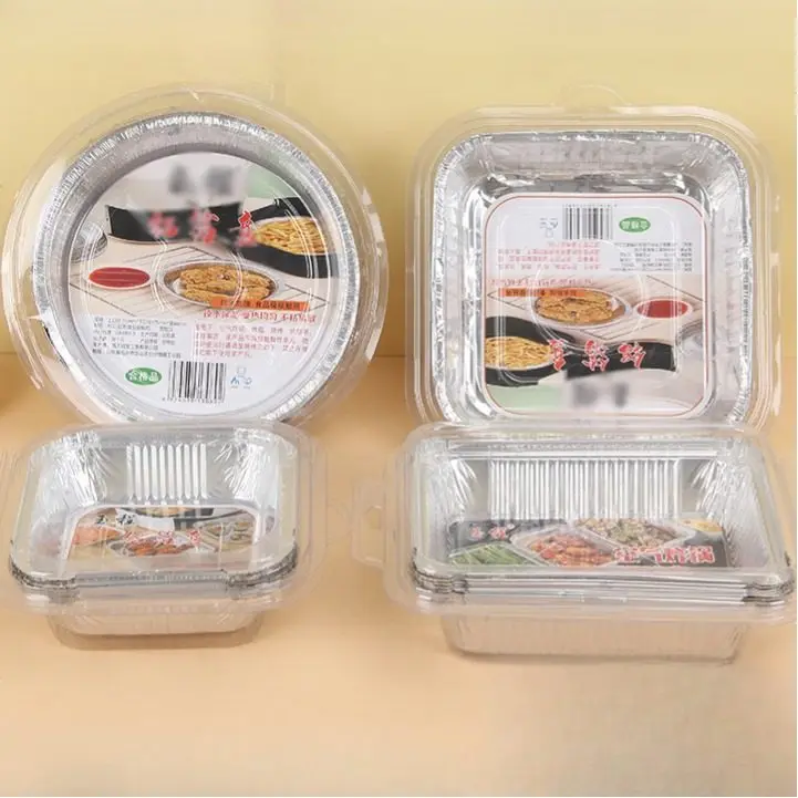 Air Fryer Special Aluminum Foil Dish Disposable Barbecue Paper Bowl Food Aluminum Foil Box Household One-time Use Tin Paper