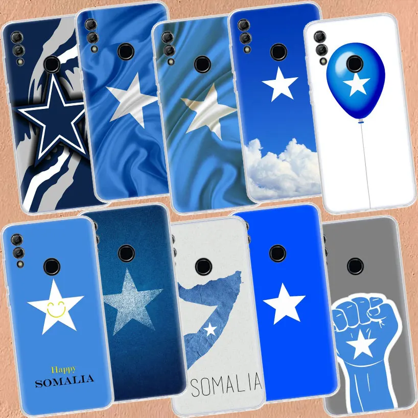 Somali Somalia National Flag Phone Case For Honor 50 20 Pro 10i 9 Lite 9X 8A 8S 8X 7S 7X 7A Huawei P Smart Z 2021 Y5 Y6 Y7 Y9 Co