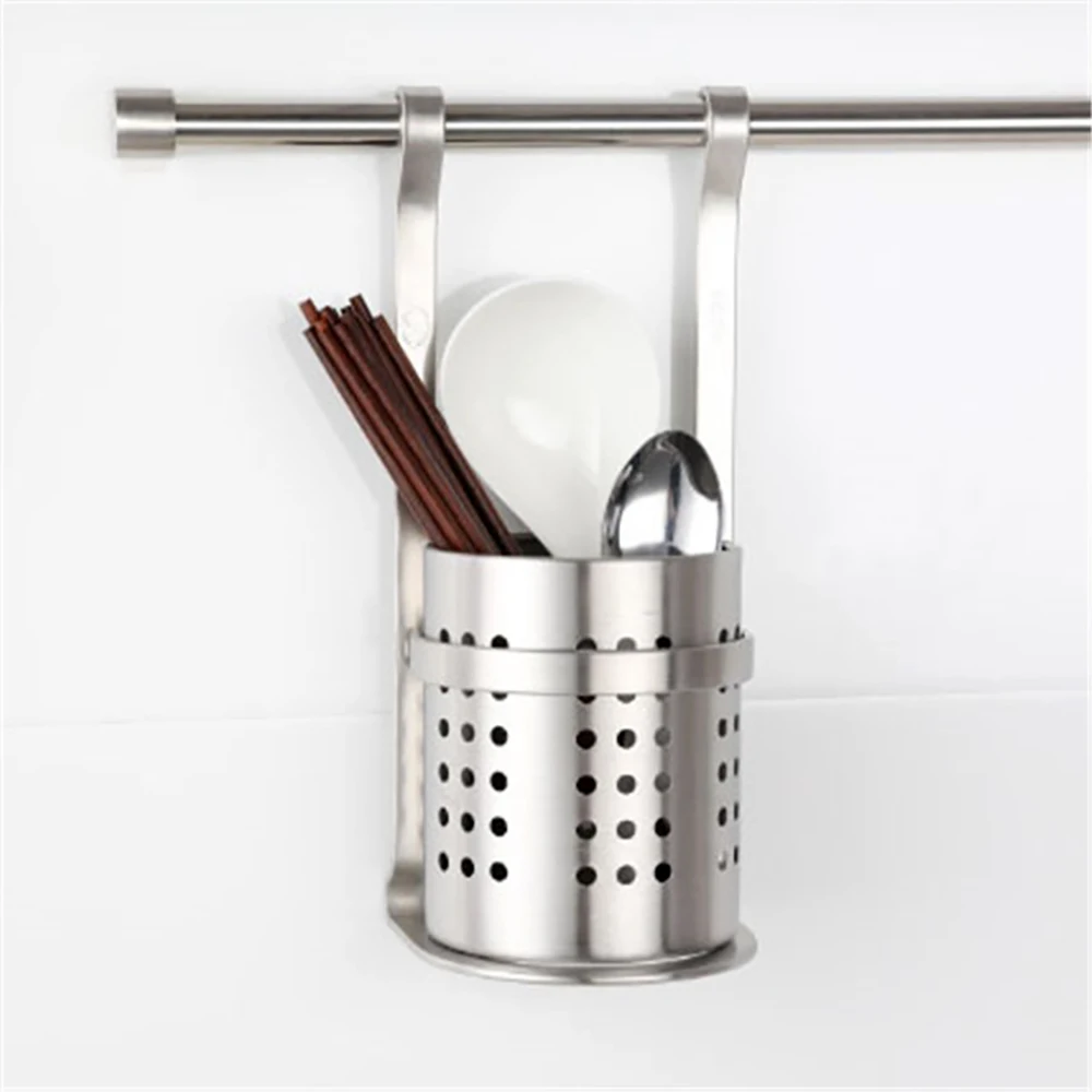 Kitchen Shelves Wall Mounted Home Creative Draining Cage Kitchen Spoon Knife Rack Chopsticks Cage Integrated Storage Rack