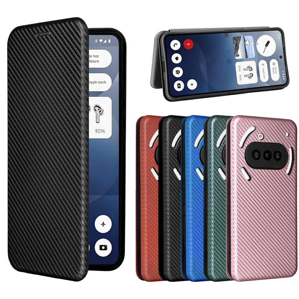 

Для телефона Nothing 3A Роскошный магнитный адсорбционный чехол из углеродного волокна для телефона Nothing 3A Сумки для телефона