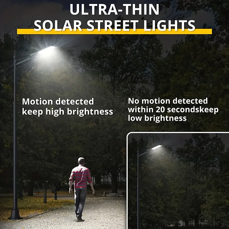 Luzes de rua solares ao ar livre-luzes solares ao ar livre sensor de movimento à prova dwaterproof água, luzes de estacionamento solar comercial do anoitecer ao amanhecer