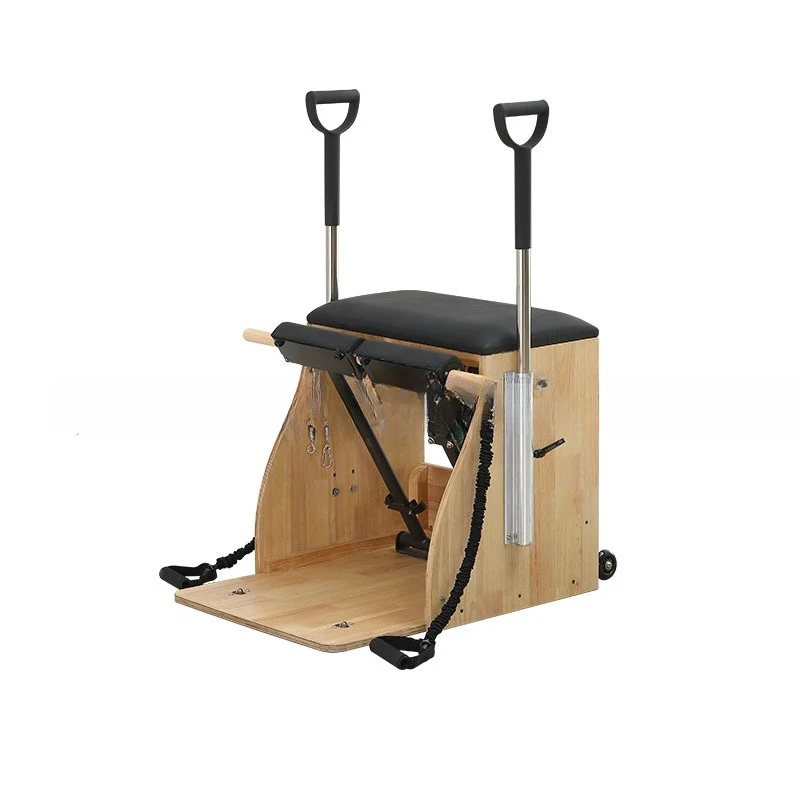 

White Maple Stabilizer Chair Yoga Pilates Stabilizer Chair Solid Wood Fat Reduction Universal Comprehensive Training Balance