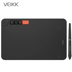 VEIKK Voila L Graphic Tablet 10x6 Inch Drawing Tablet With 4 DIY Keyboard Pen Tablet Support Android Windows MacOS