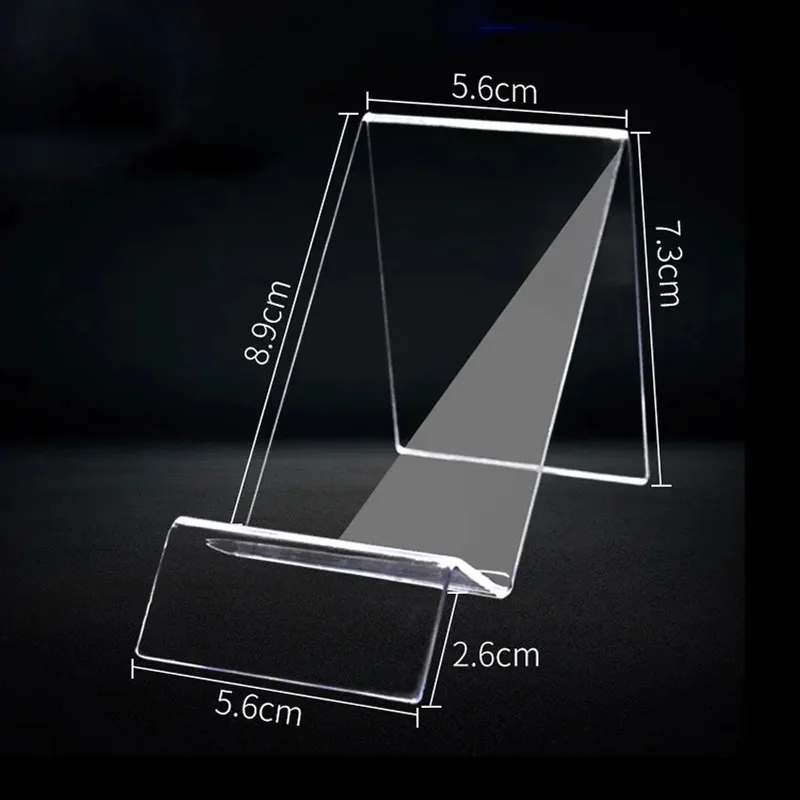 1PC 透明なクリアプラスチックスタンド棚ウィンドウカウンターディスプレイショーケース GB GBA SP GBC 3DS 2DS PSP PSV コンソール